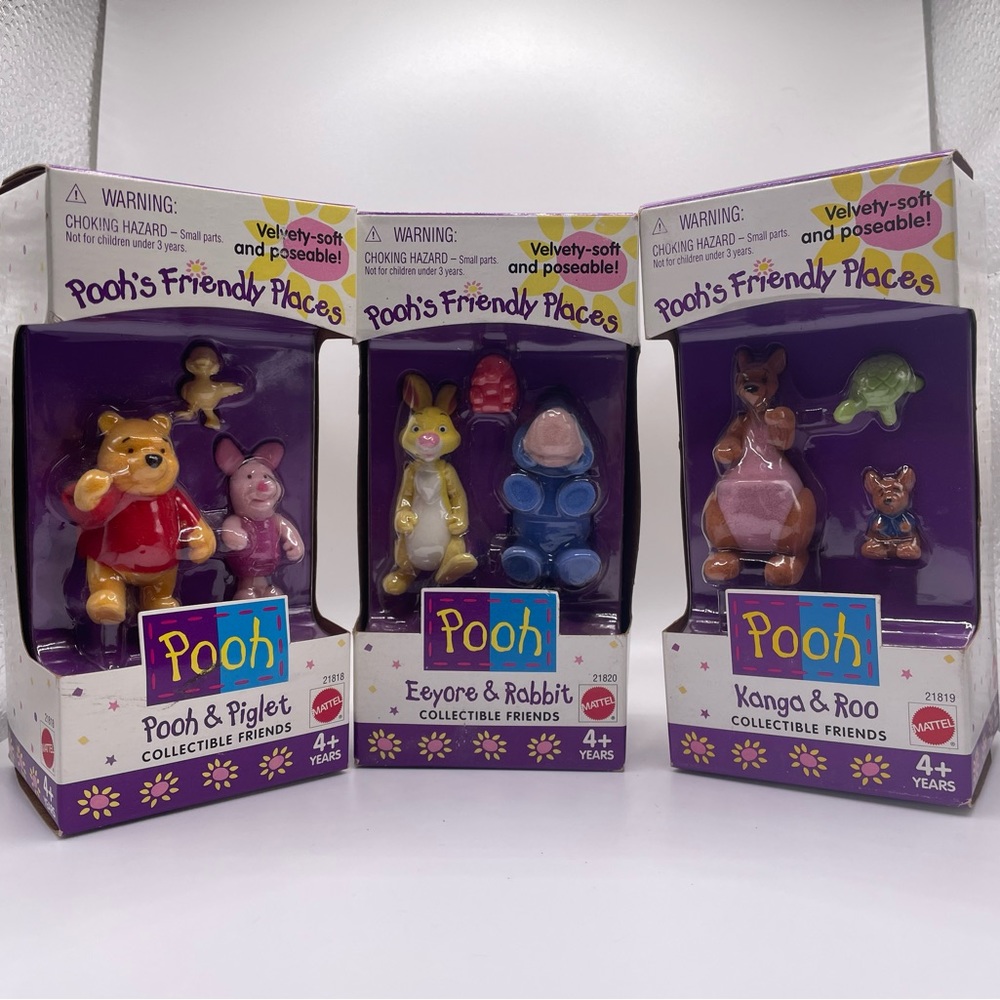 Lot of 3 NIB Winnie The Pooh Friendly Places Characters